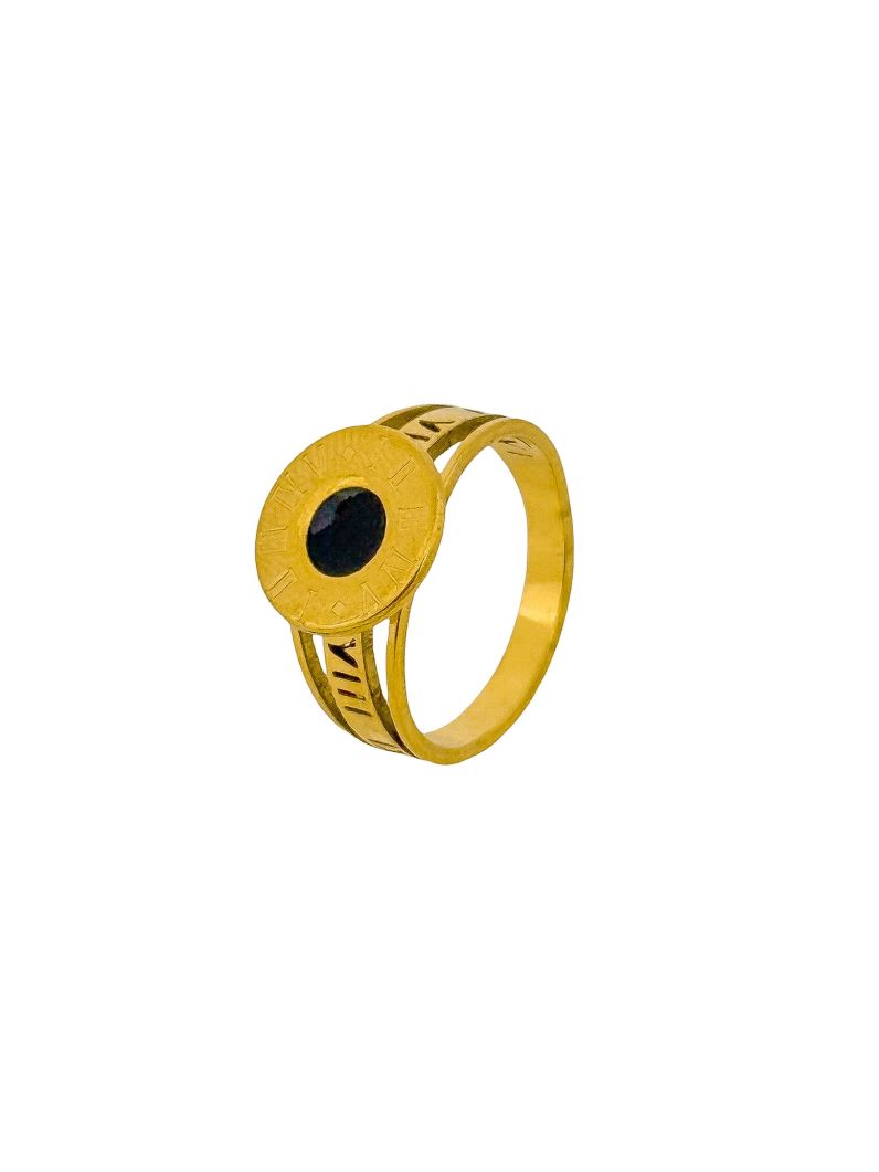 Anel Aço Inoxidável Folheado a Ouro 18k e Prata Inspiração Grandes Marcas