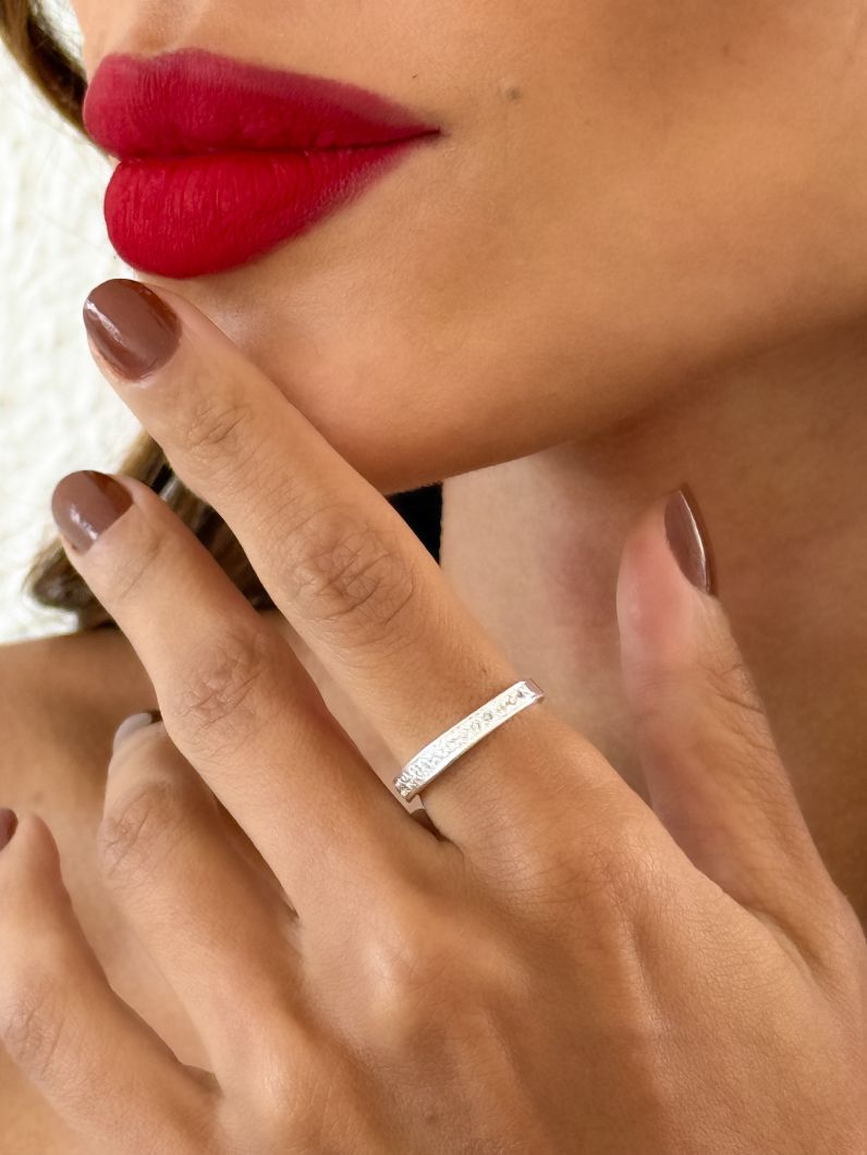 Anel Aparador Aliança Microzirconia, Folheado a Ouro 18k, Prata 925 e Diamante - Cristal