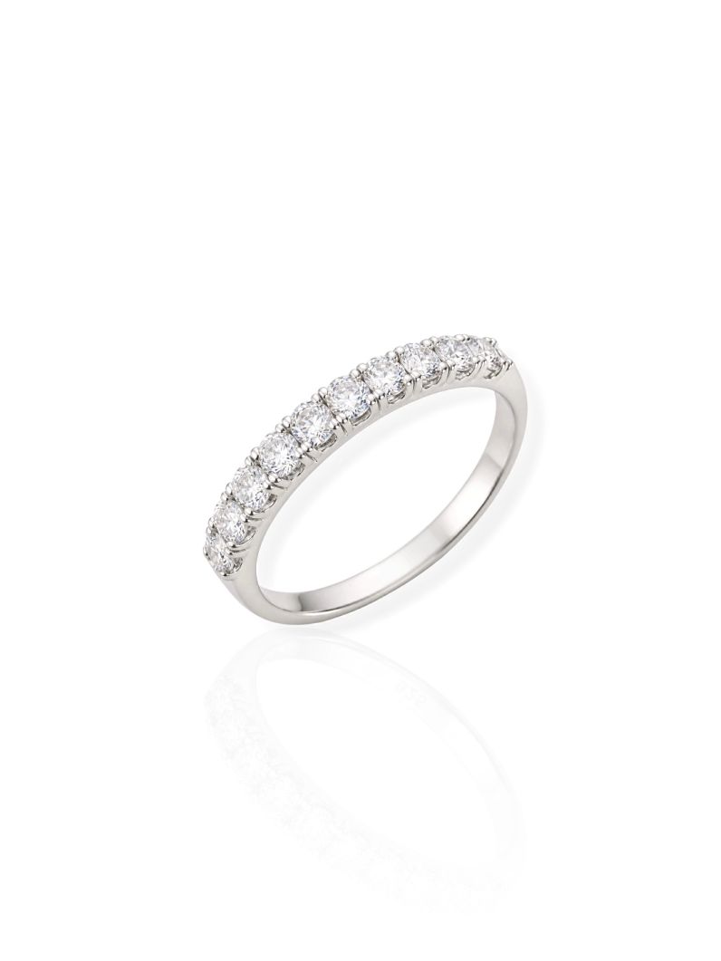 Anel Aparador Virginia 2 Folheado a Ouro 18k, Prata 925 e Diamante Cristal