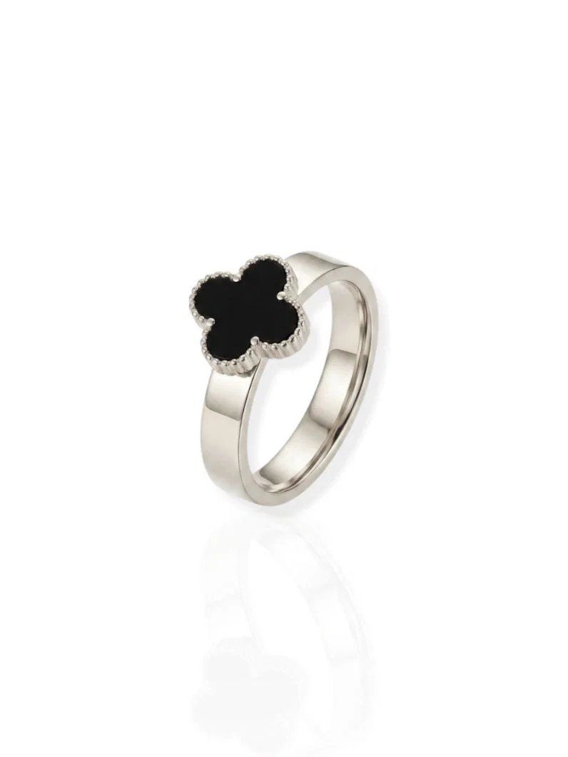 Anel de Aço Inoxidavel Folheado a Ouro 18k e Prata Inspiração Vg. Resinado