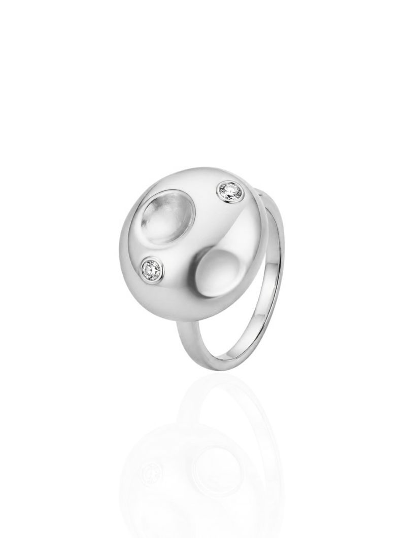 Anel Folheado a Ouro 18k e Prata Design Martelado