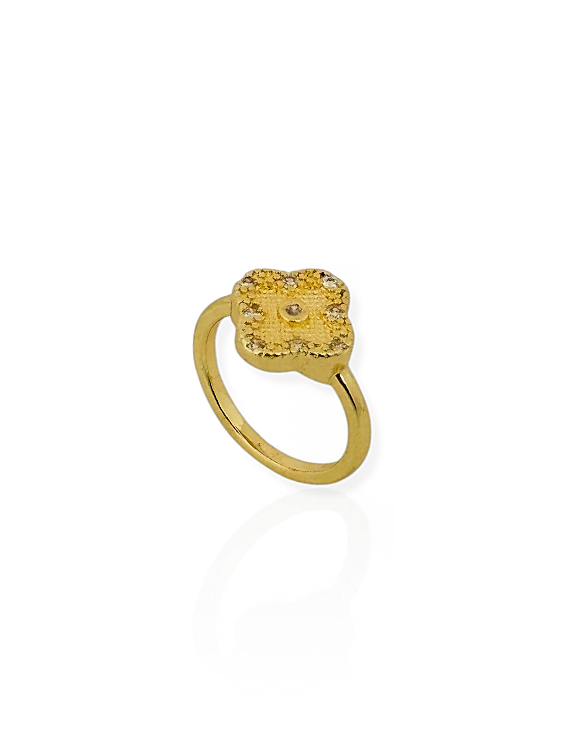 Anel Falange Folheado a Ouro 18k e Prata Inspiração Vg