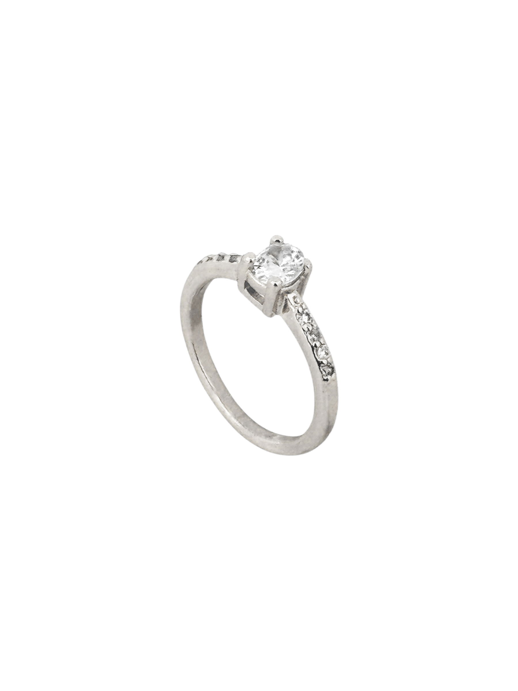 Anel Falange Folheado a Ouro 18k e Prata Com Zircônia