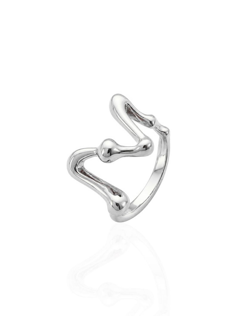 Anel Folheado a Ouro 18k e Prata Design Fio