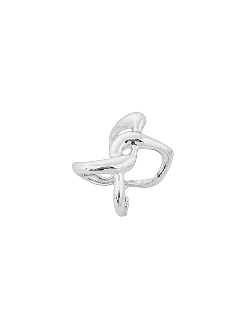 Anel Folheado a Ouro 18k e Prata Design Orgânico