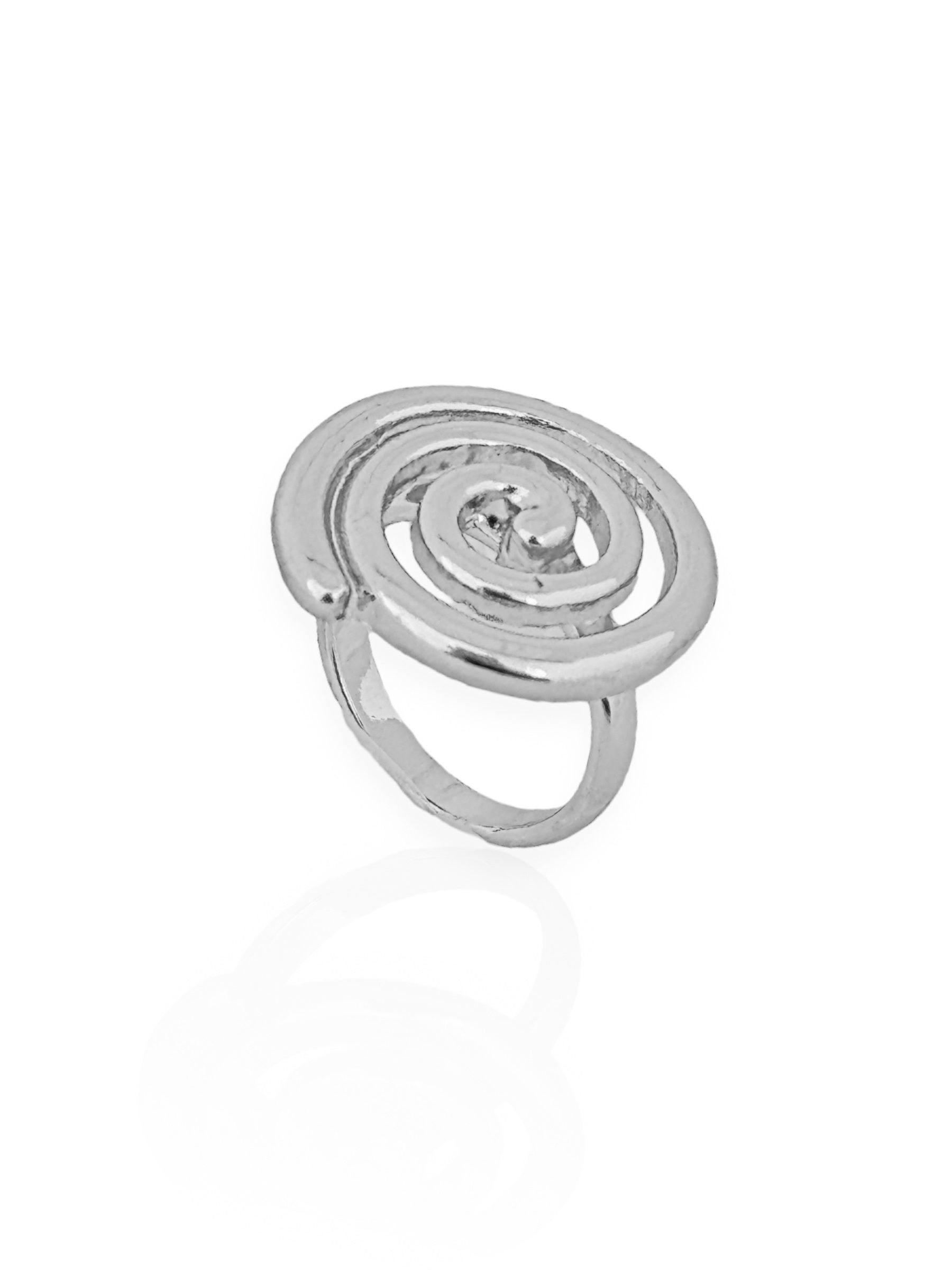 Anel Folheado a Ouro 18k e Prata Espiral