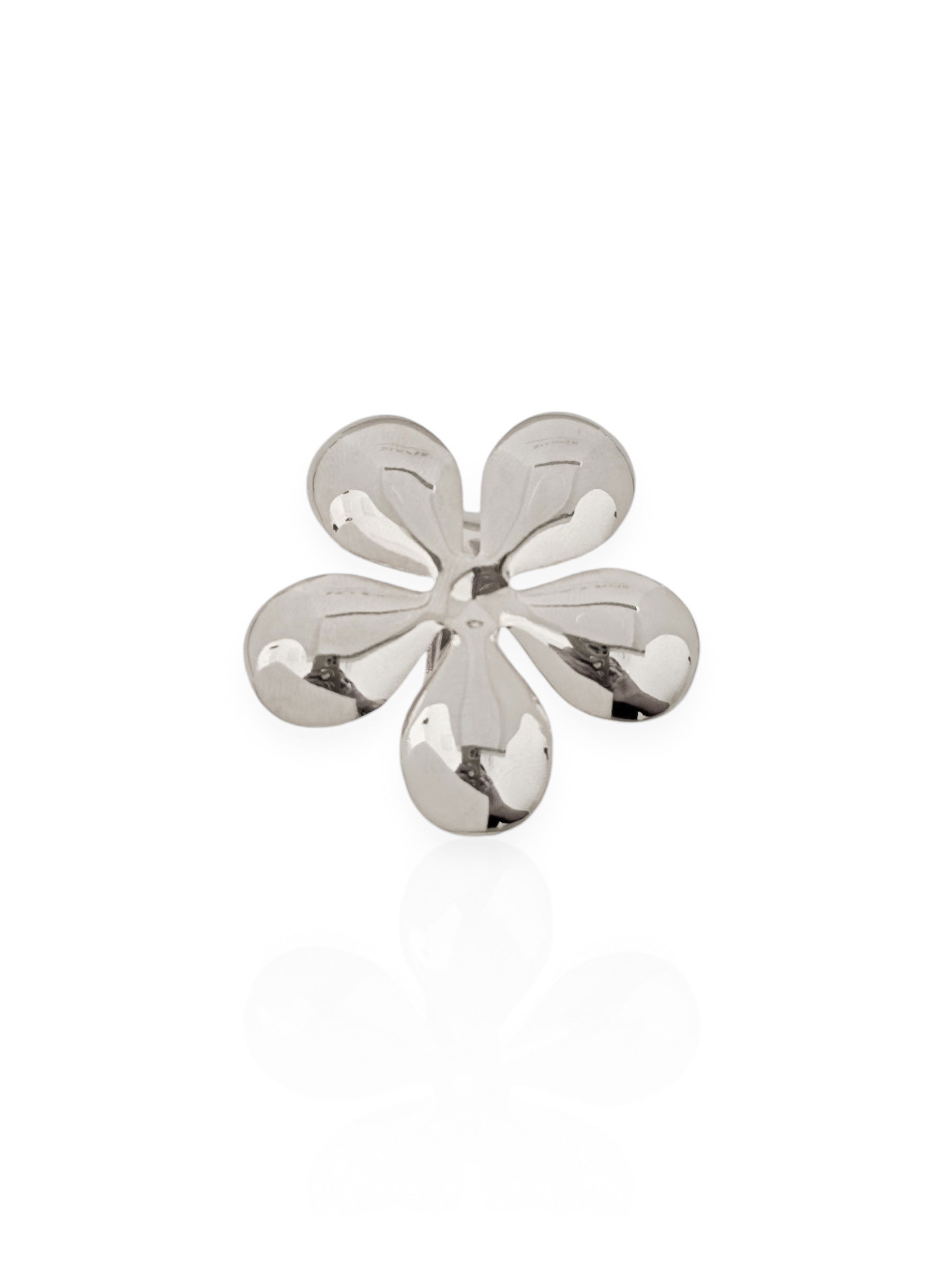 Anel Folheado a Ouro 18k e Prata Regulável Flor Max