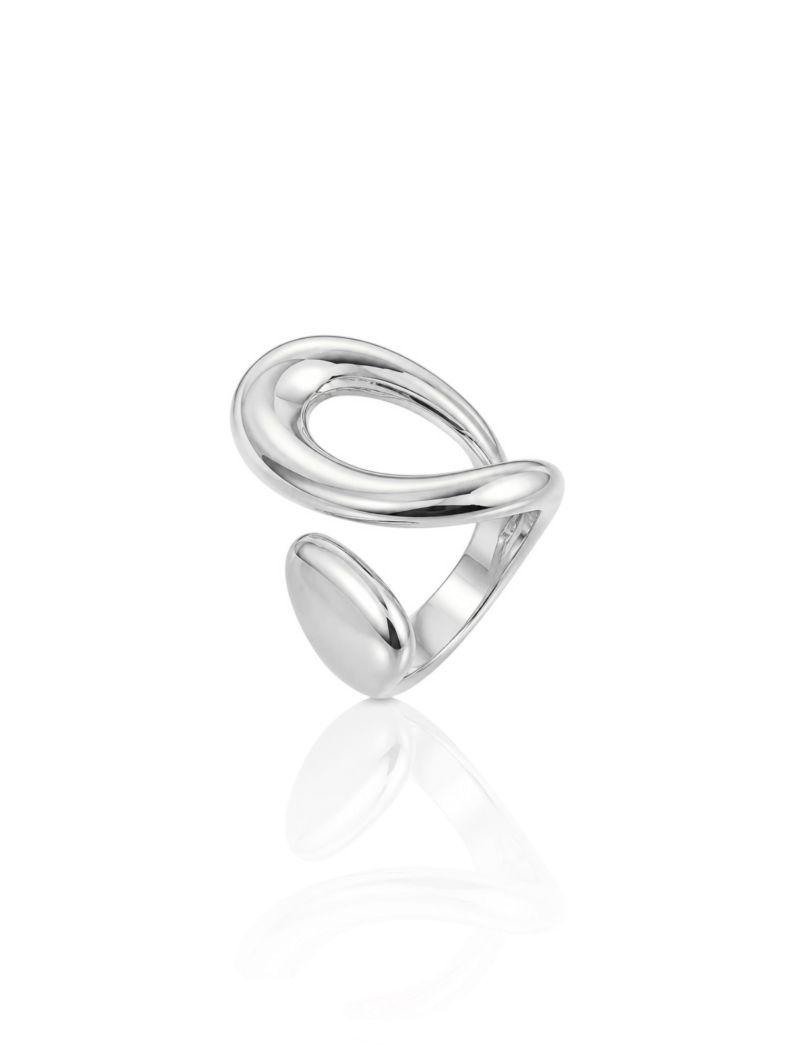 Anel Folheado a Ouro 18k Maxi Vazado