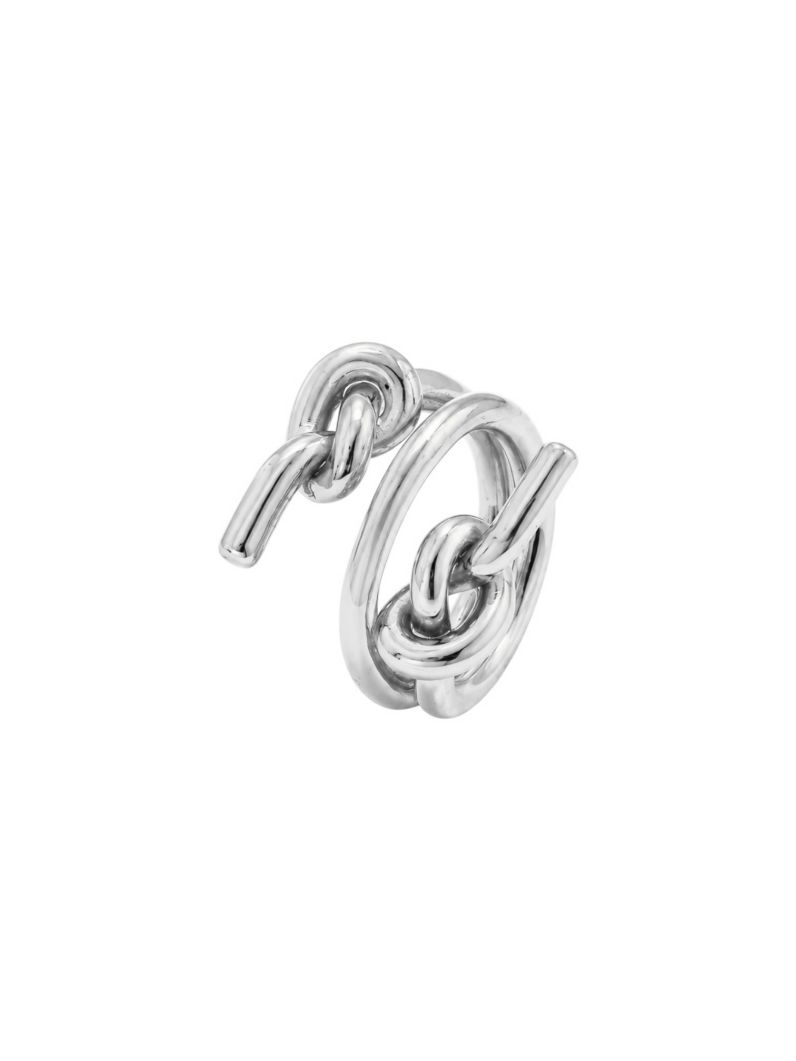 Anel l Folheado a Ouro 18k e Prata Design Nós