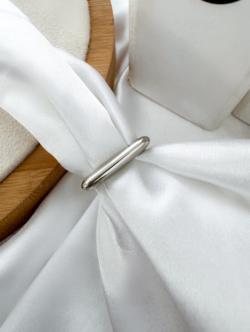 Anel Regulável Semi Joia Liso