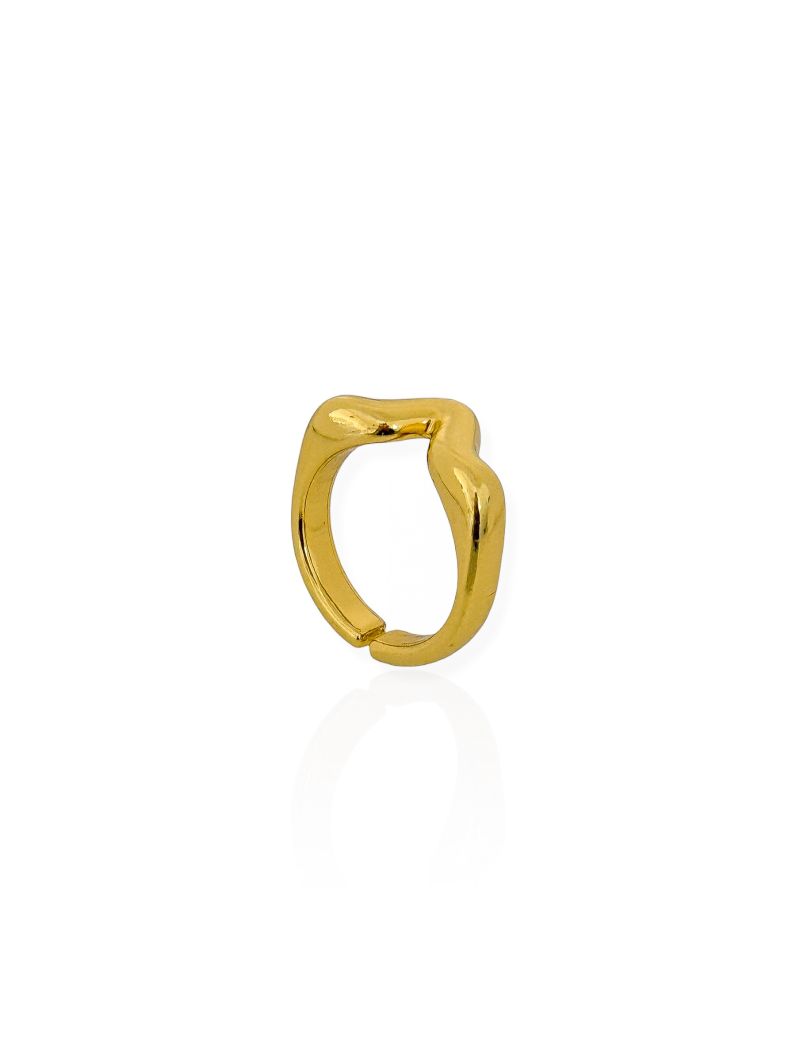 Anel Semi Joia Regulavel Design Moderno