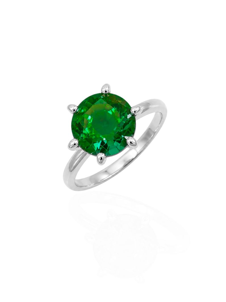 Anel Zircônia Virginia Banhados no Ouro e no Diamante - 12mm