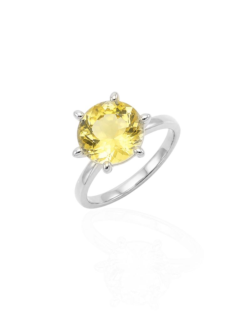 Anel Zircônia Virginia Banhados no Ouro e no Diamante - 12mm