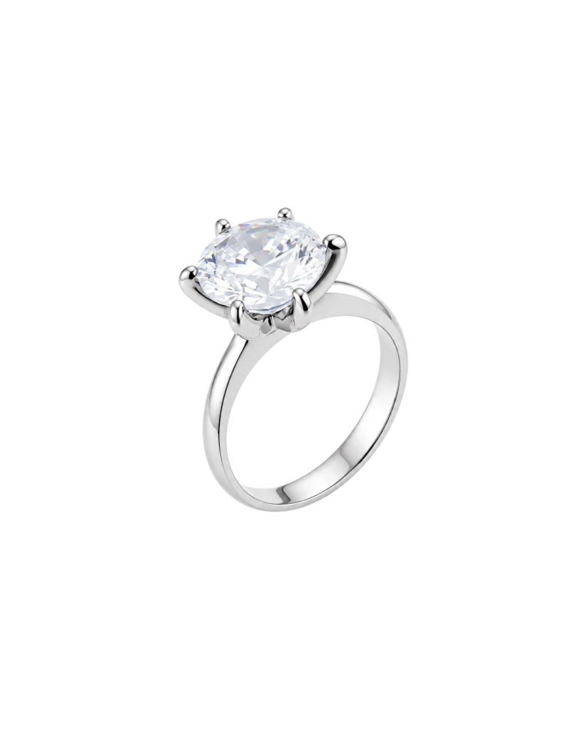 Anel Zircônia Virginia Banhados no Ouro e no Diamante - 12mm