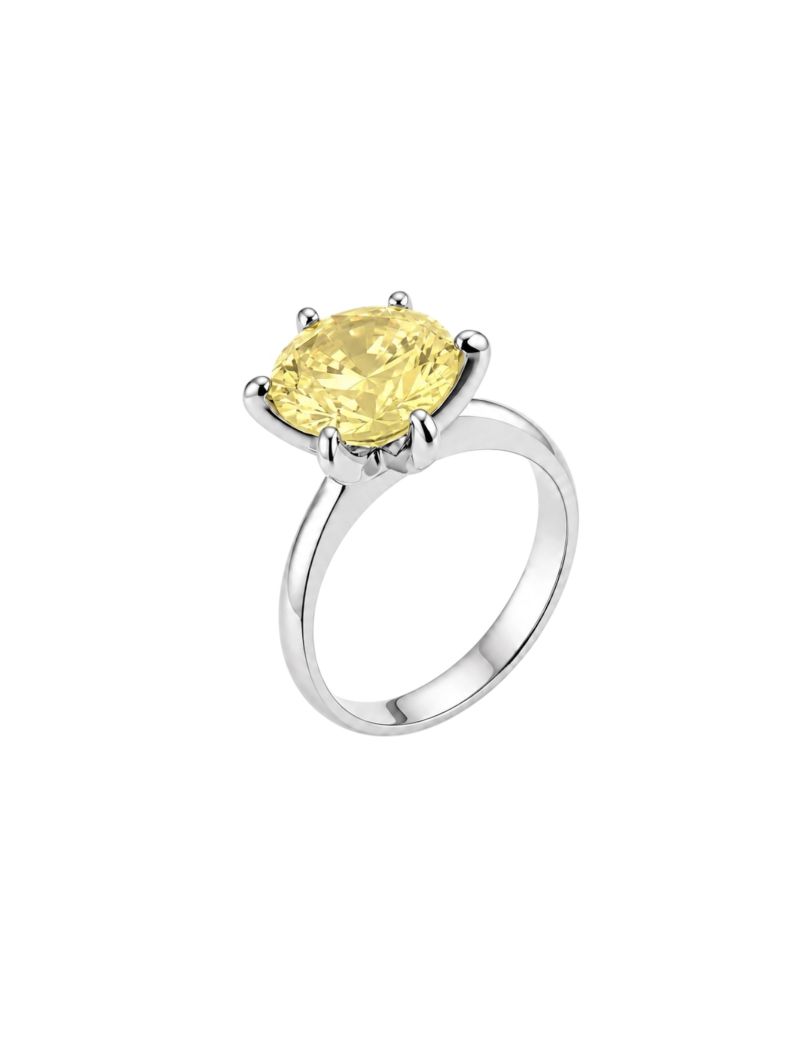 Anel Zircônia Virginia Banhados no Ouro e no Diamante - 12mm