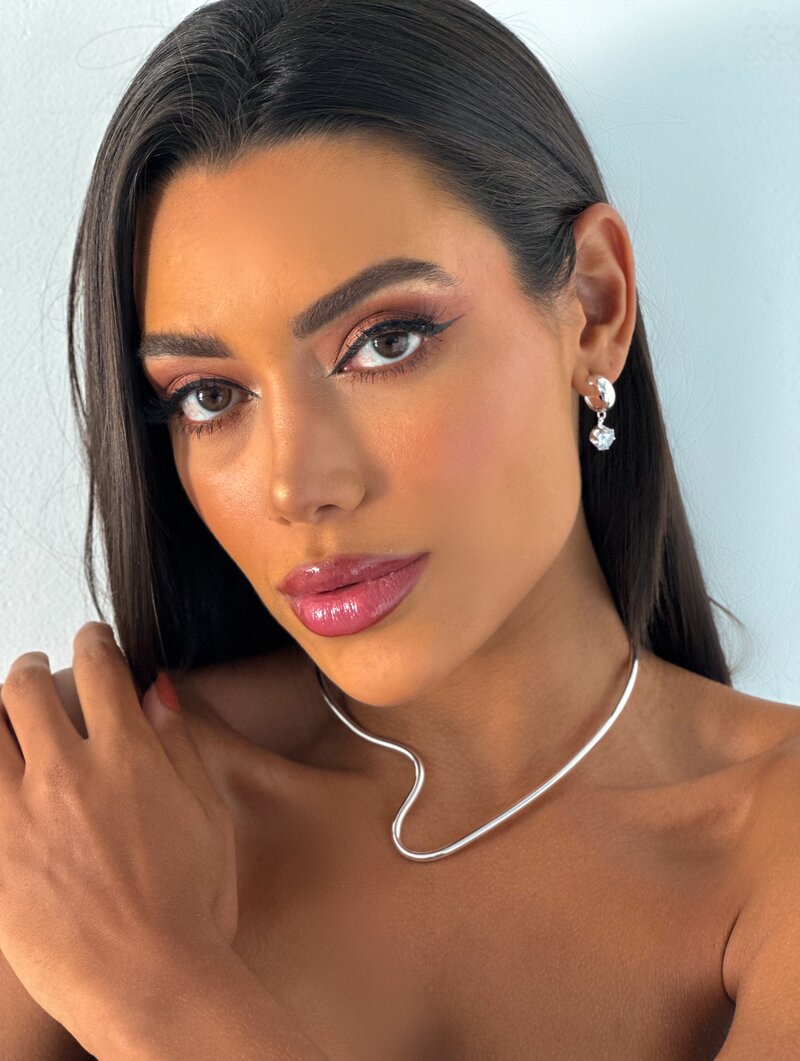 ARO FOLHEADO A OURO 18K TUBO ONDULADO