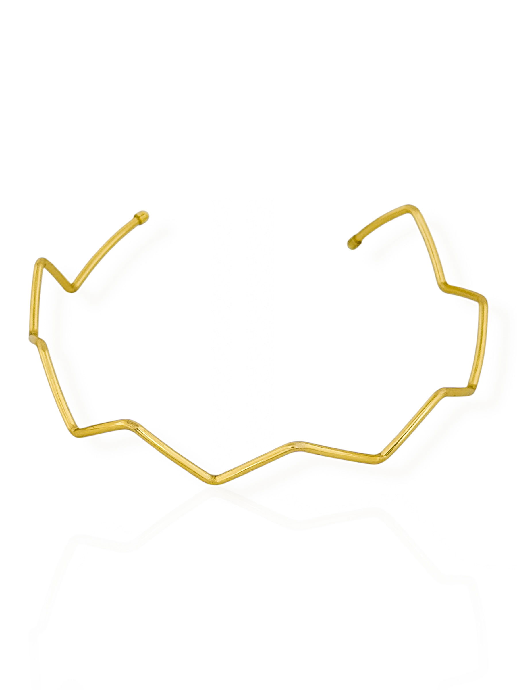 Bracelete Biceps Folheado a Ouro 18k e Prata Zoe