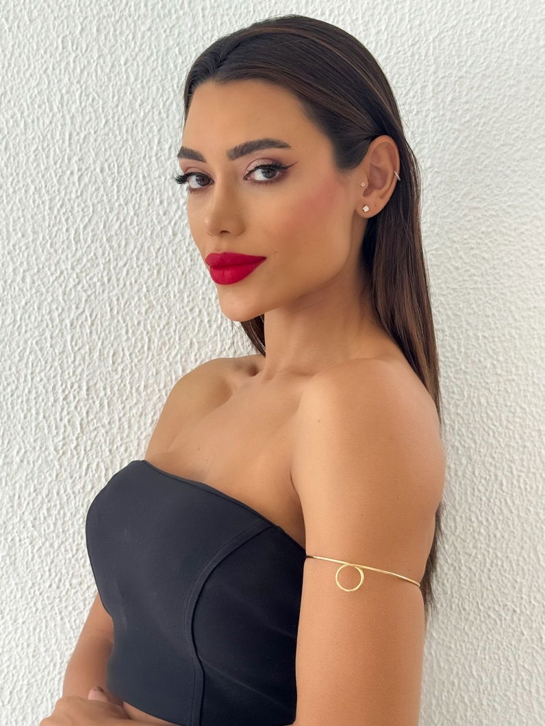 Bracelete de Bíceps Folheado a Ouro 18k e Prata Aro Circulo