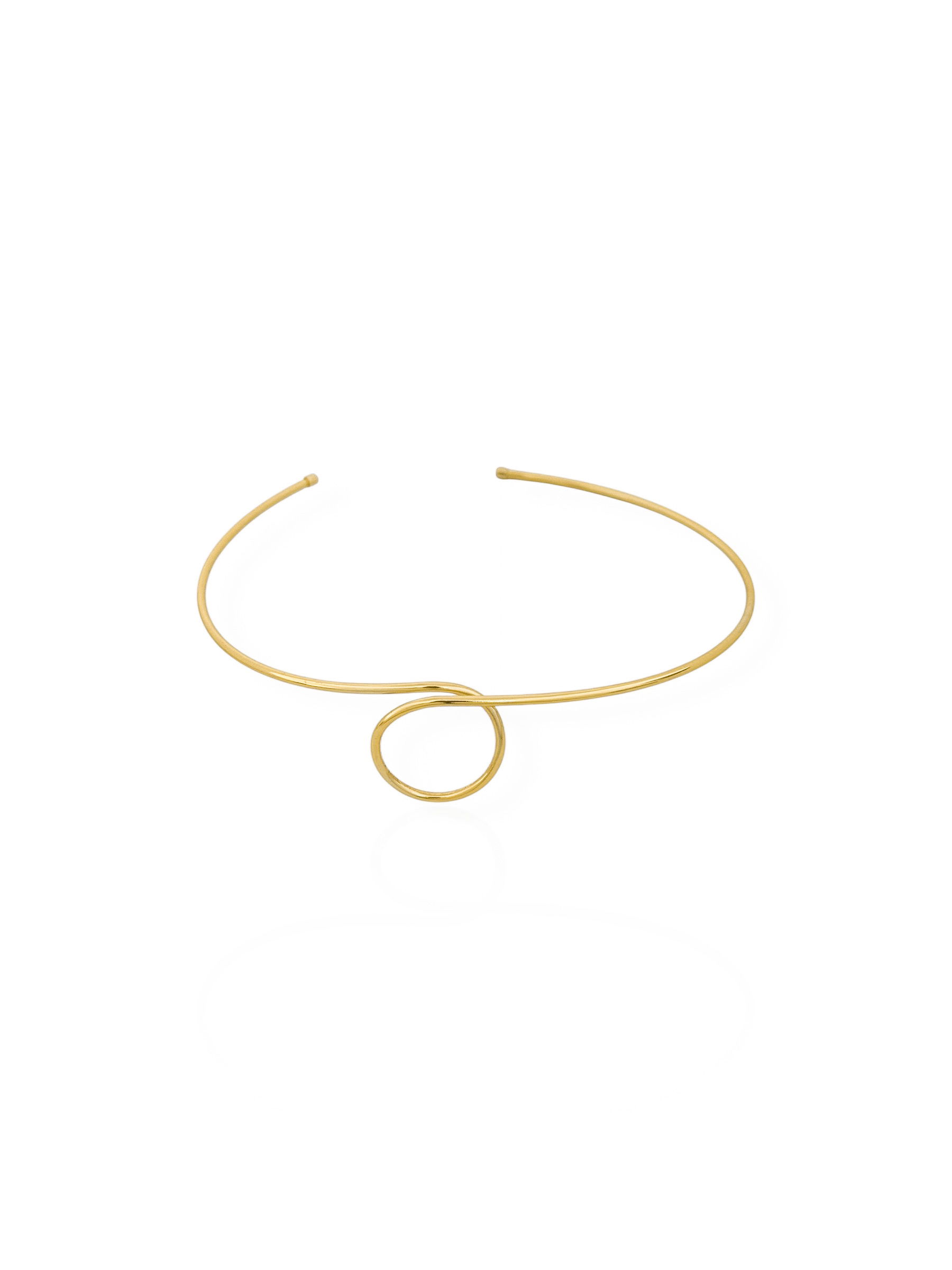 Bracelete de Bíceps Folheado a Ouro 18k e Prata Aro Circulo