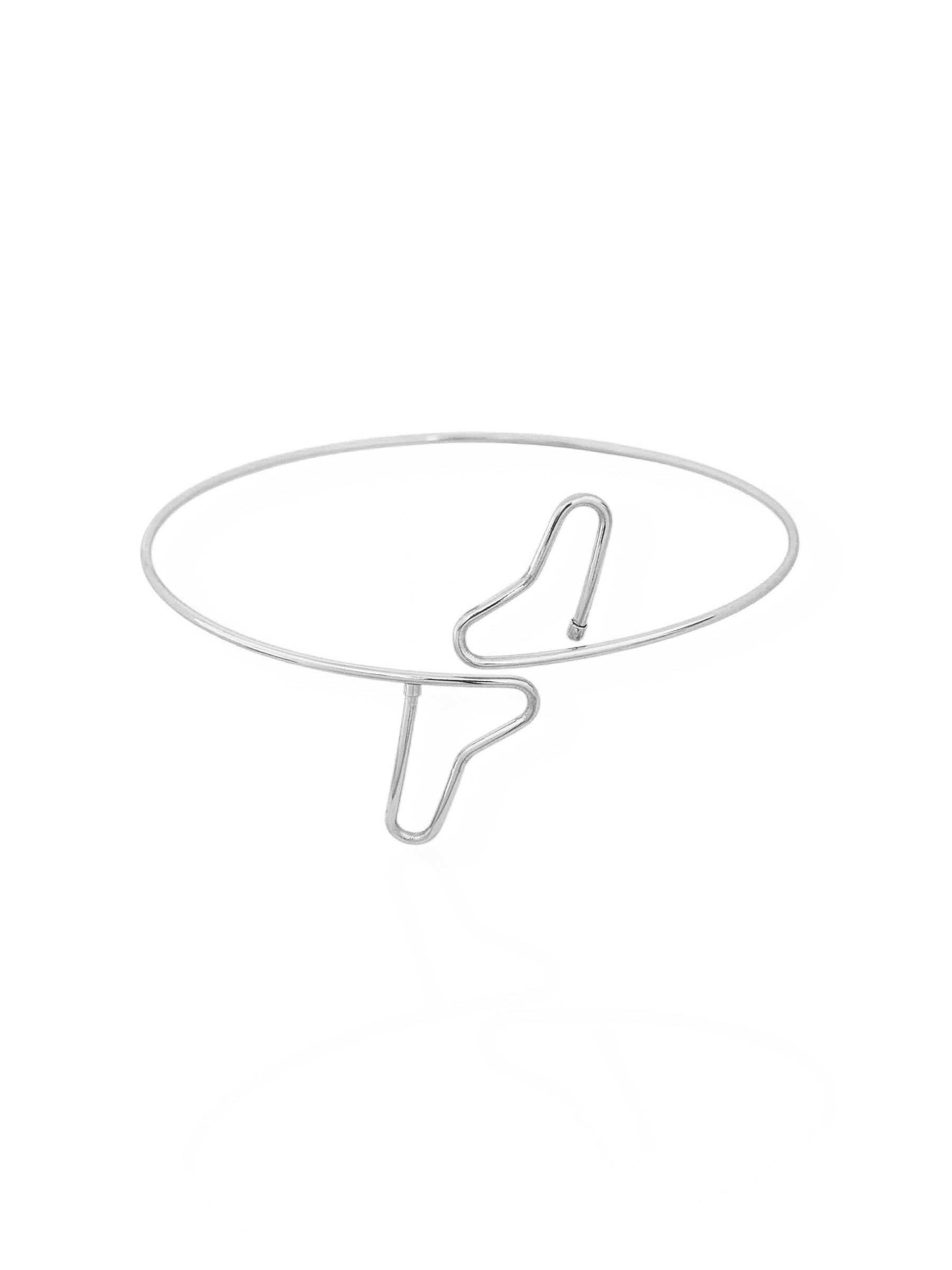 Bracelete de Bíceps Folheado a Ouro 18k e Prata Aro Coração