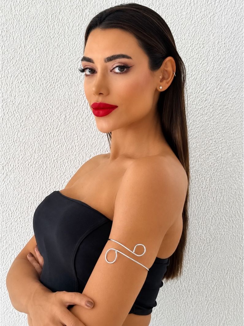 Bracelete de Bíceps Folheado a Ouro 18k e Prata Aro Design Organico