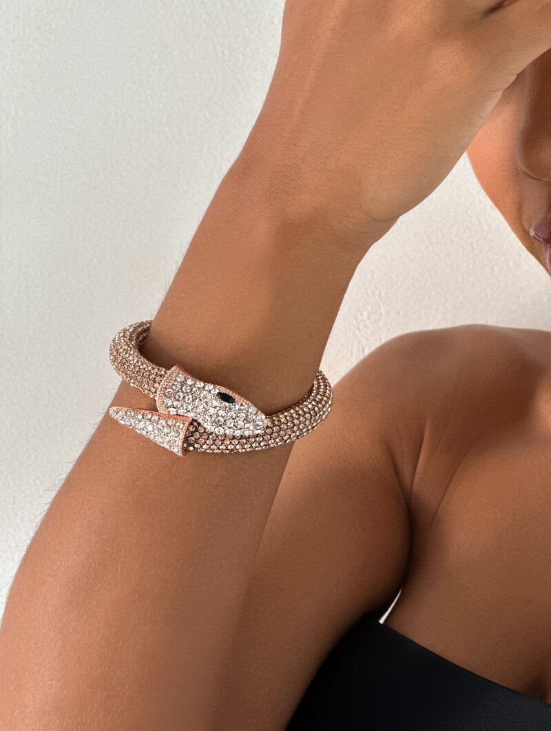 Bracelete de Serpente Cravejado