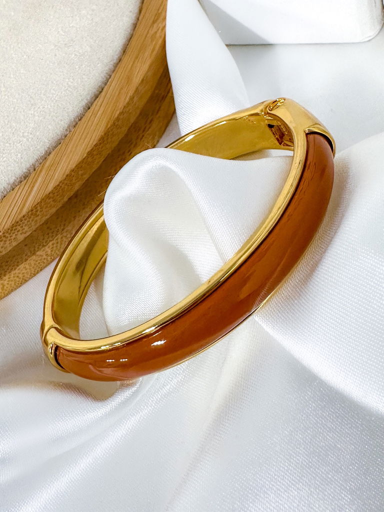 Bracelete Semi Joia Tubo Resina