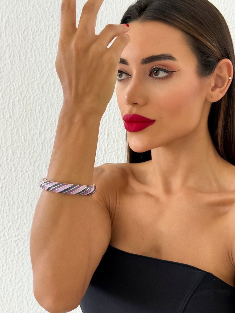 Bracelete Folheado a Ouro 18k Color Resinado