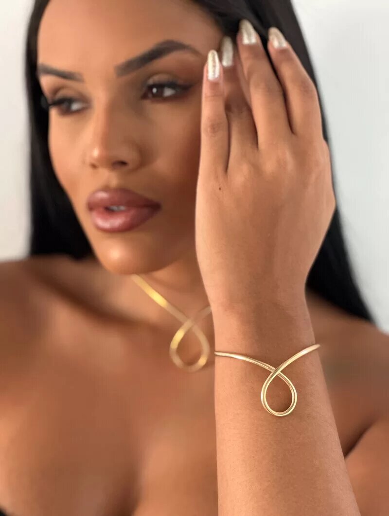 Bracelete Folheado a Ouro 18k Aro Diana