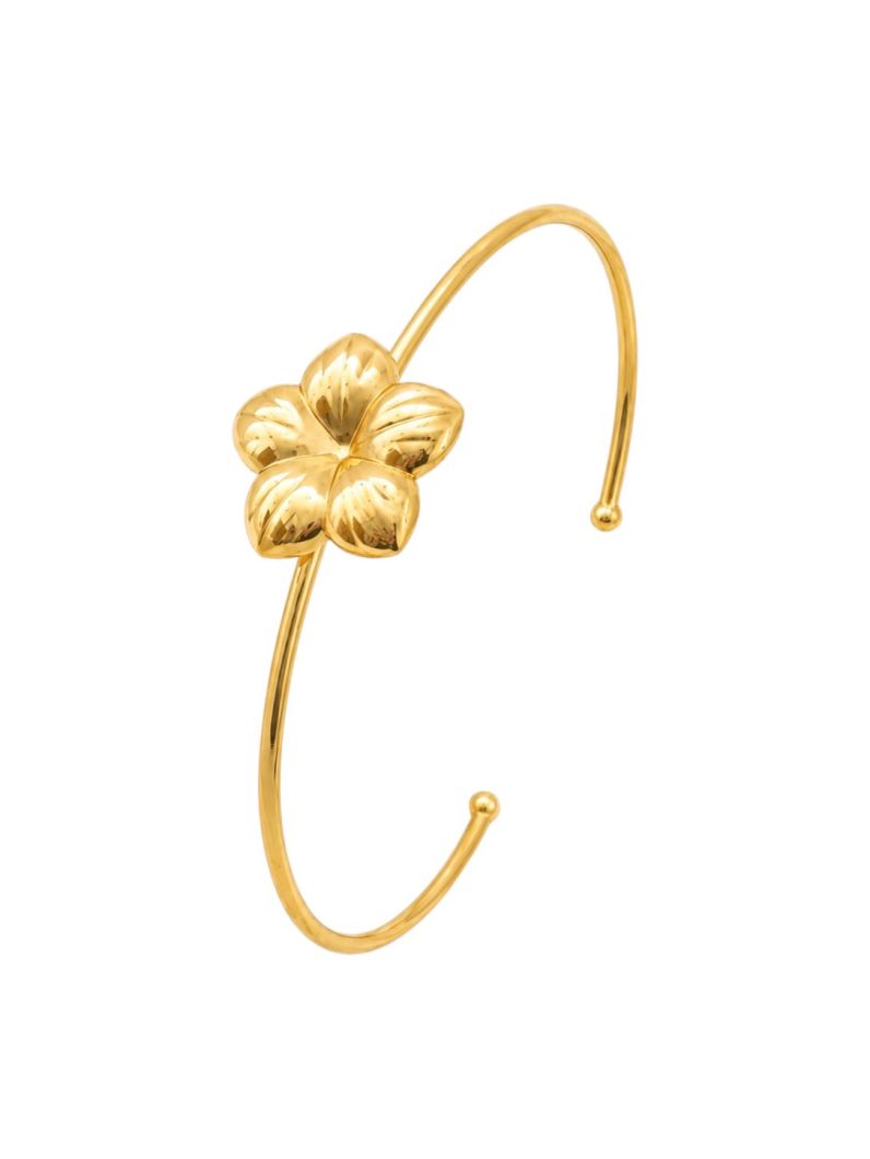 Bracelete Folheado a Ouro 18k Aro Flor