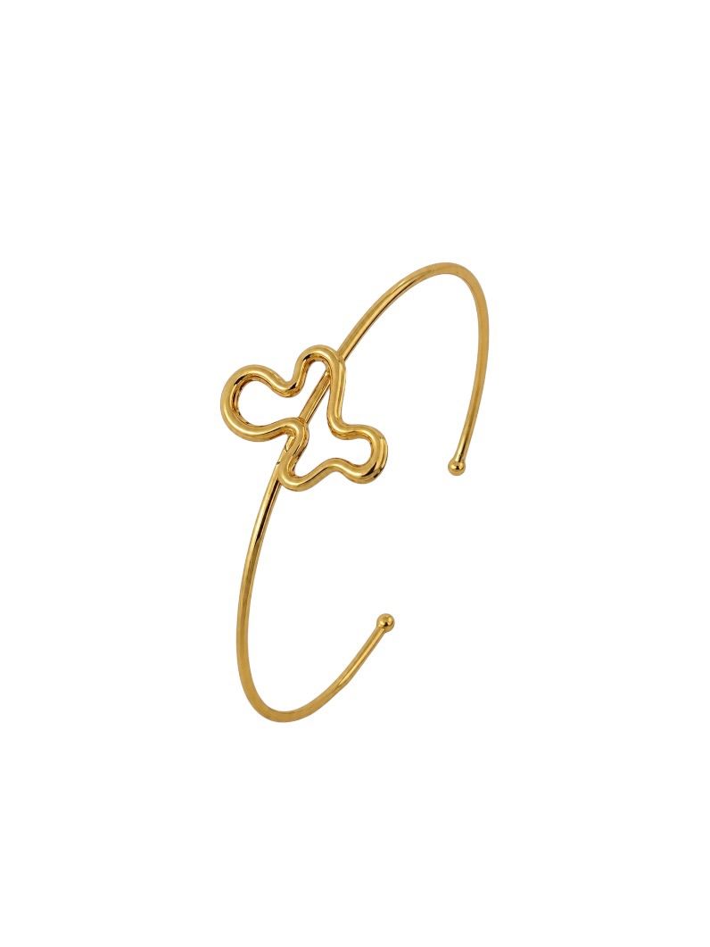 Bracelete Folheado a Ouro 18k Aro Organico