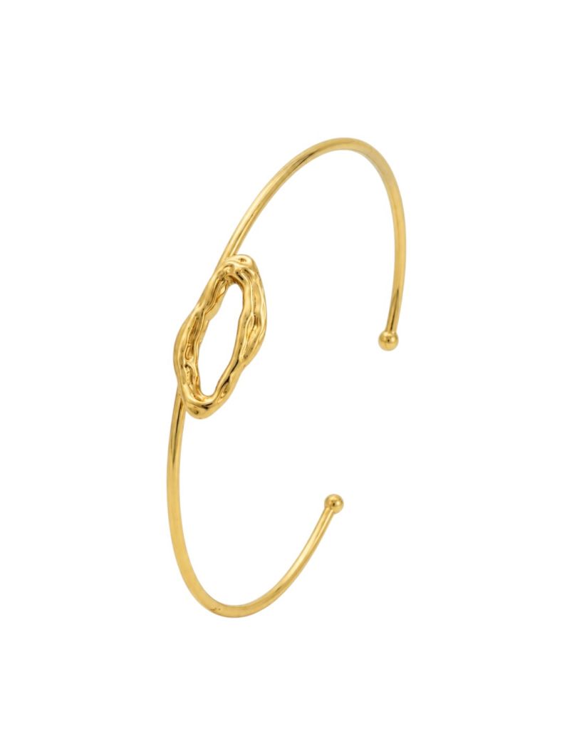 Bracelete Folheado a Ouro 18k Aro Organico