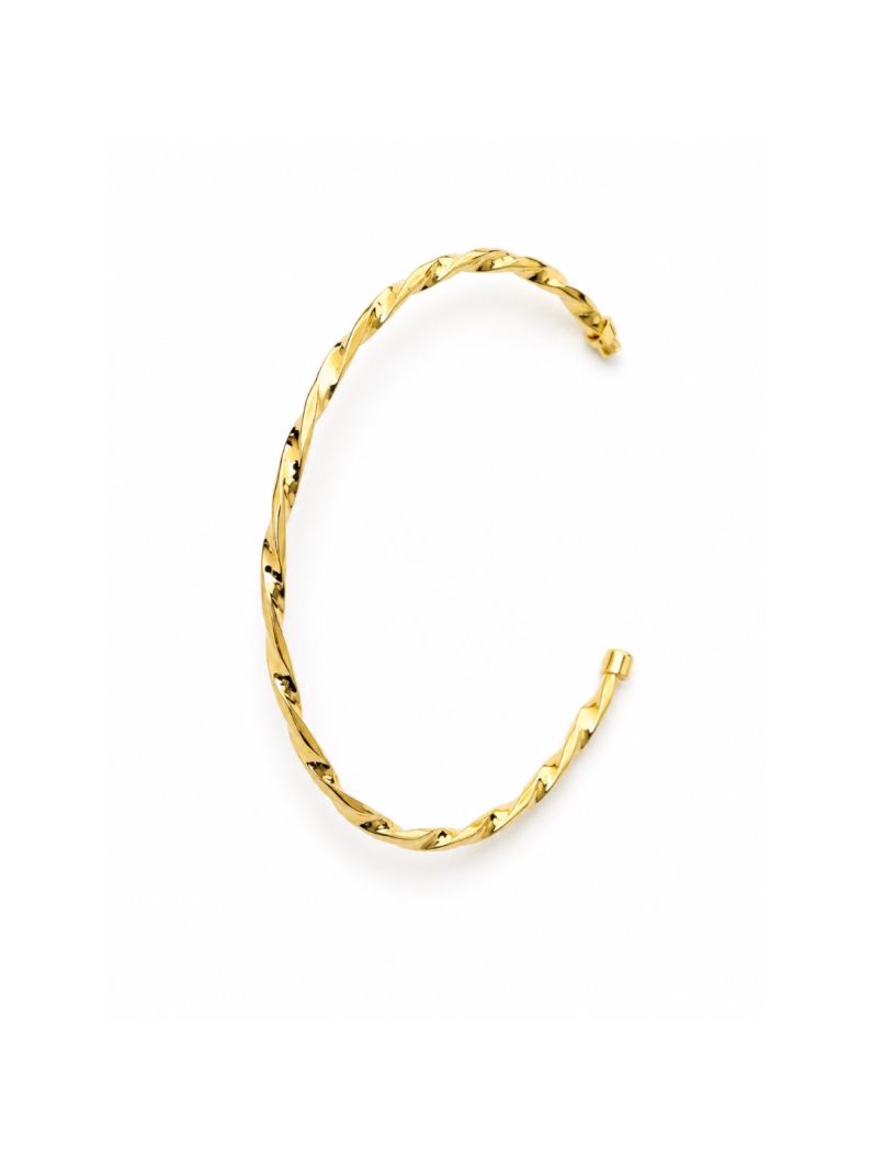 Bracelete Folheado a Ouro 18k Aro Torcido