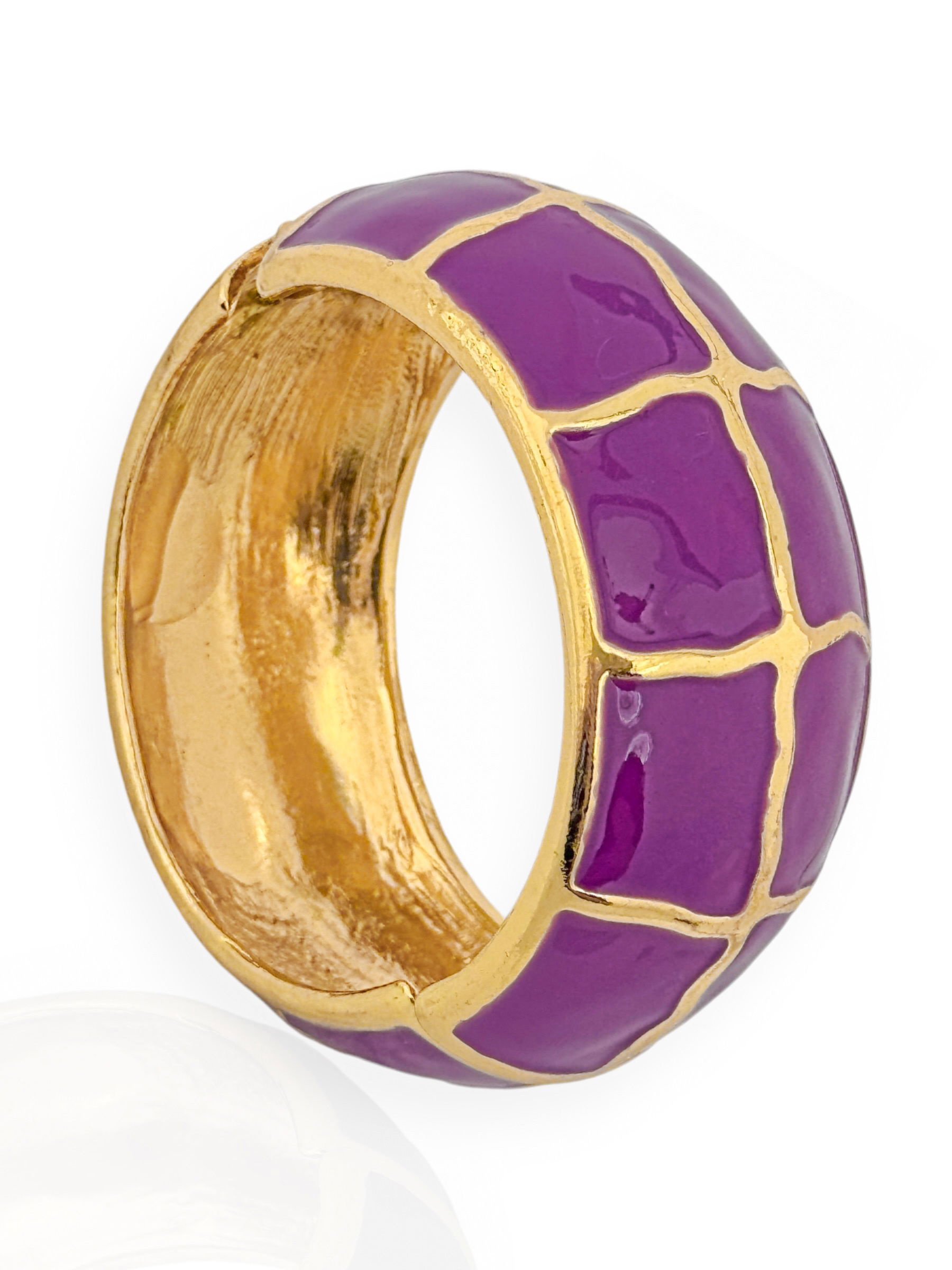 Bracelete Folheado a Ouro 18k Com Resina