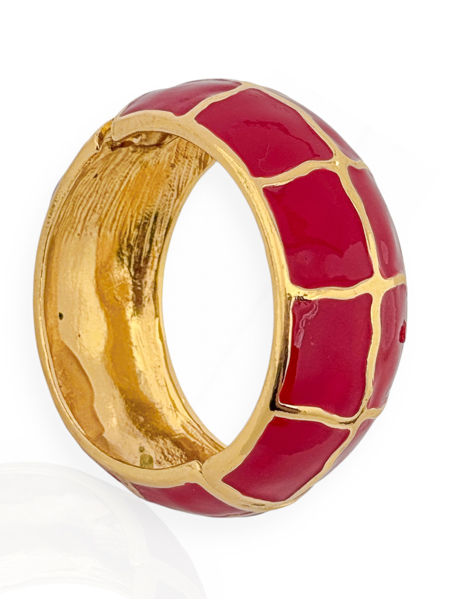 Bracelete Folheado a Ouro 18k Com Resina