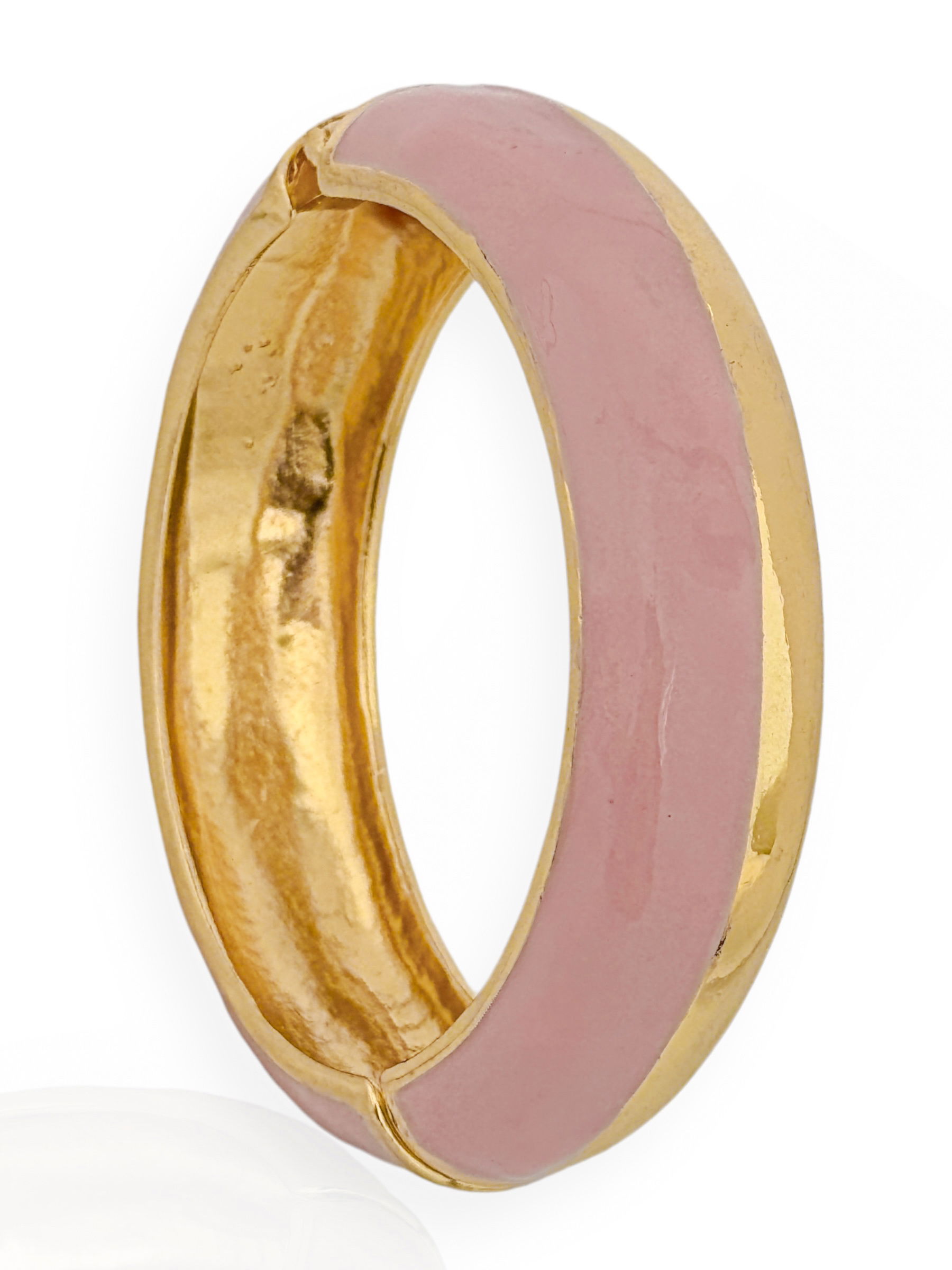 Bracelete Folheado a Ouro 18k Com Resina Liso