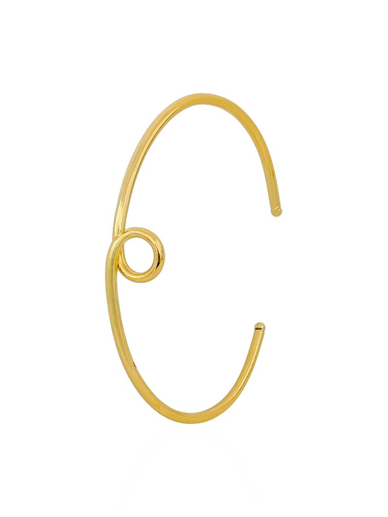Bracelete Folheado a Ouro 18k Design Círculo