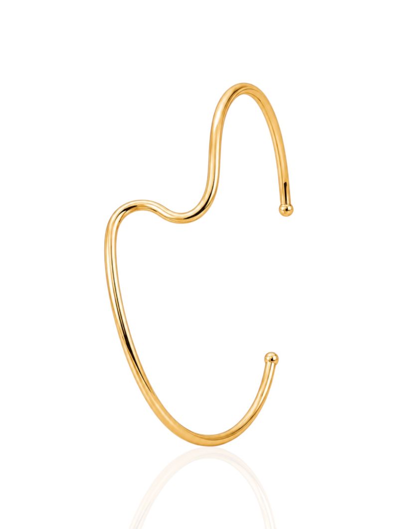 Bracelete Folheado a Ouro 18k Design Organico