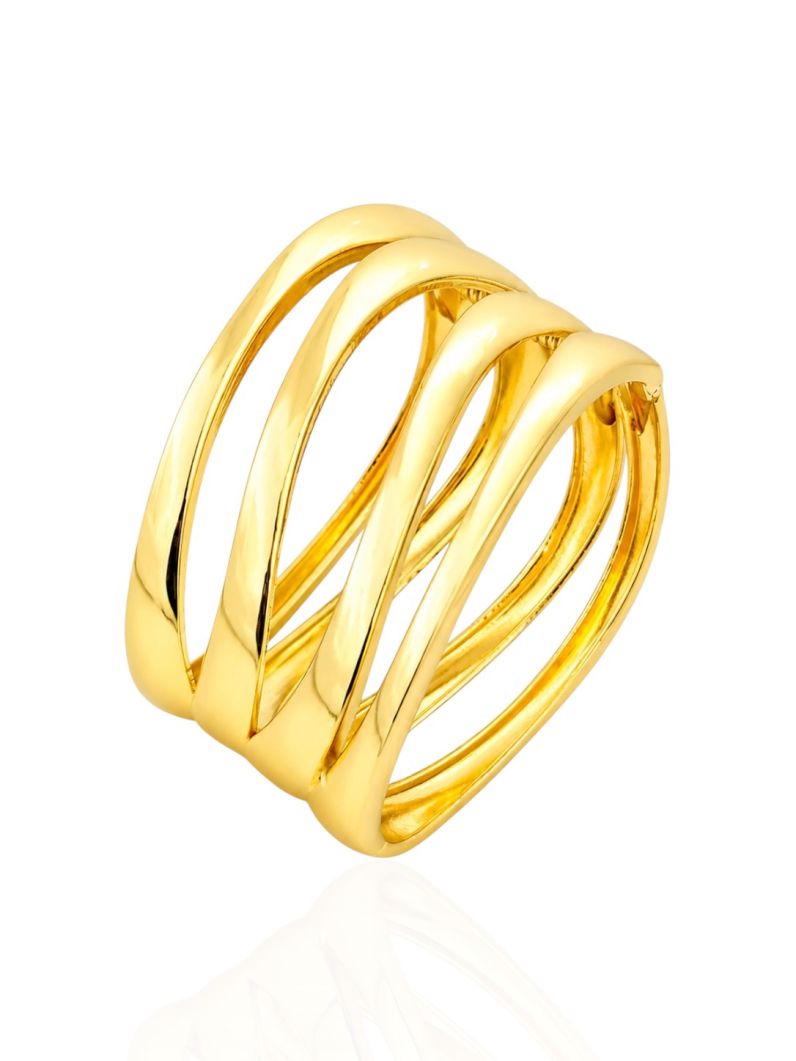 Bracelete Folheado a Ouro 18k Design Vazado