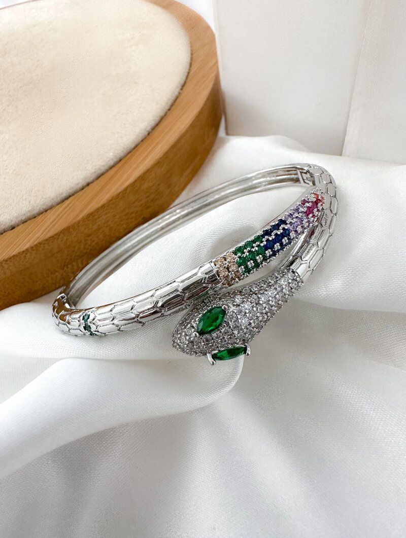 Bracelete Folheado a Ouro 18k e Prata