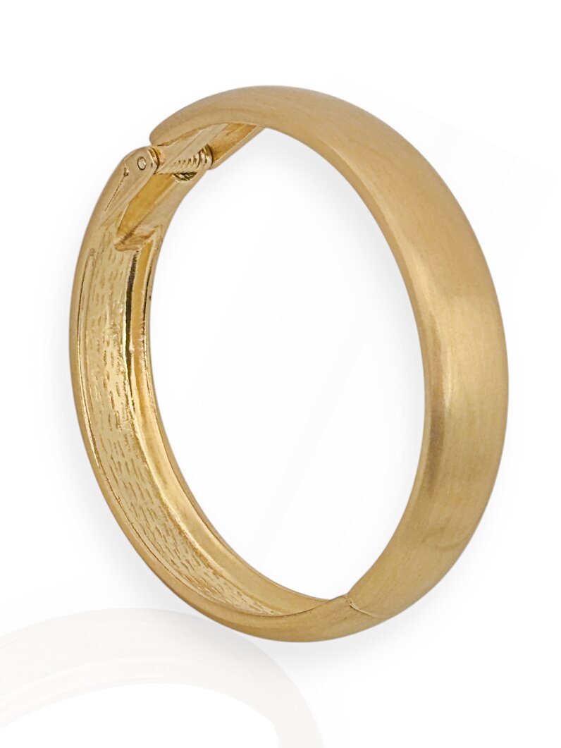 Bracelete Folheado a Ouro 18K e Prata 925 Design Liso Jateado