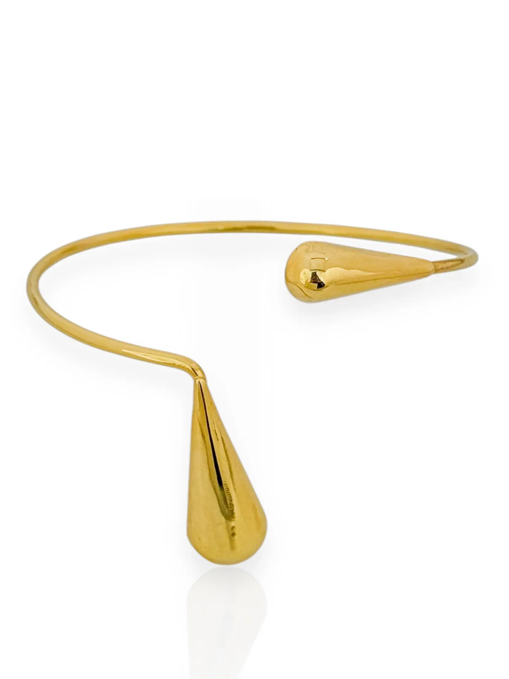 Bracelete Folheado a Ouro 18K e Prata 925 Gota Agulha