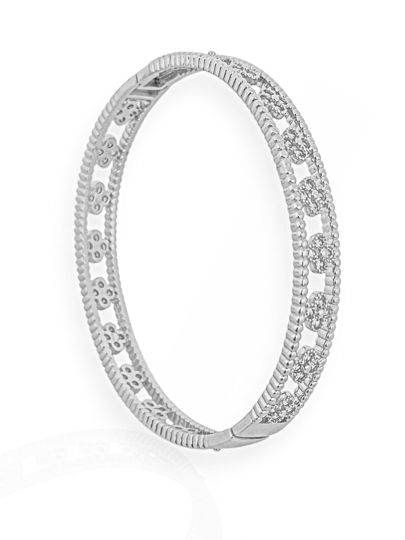 Bracelete Folheado a Ouro 18K e Prata 925 Inspiração Virginia Vazado