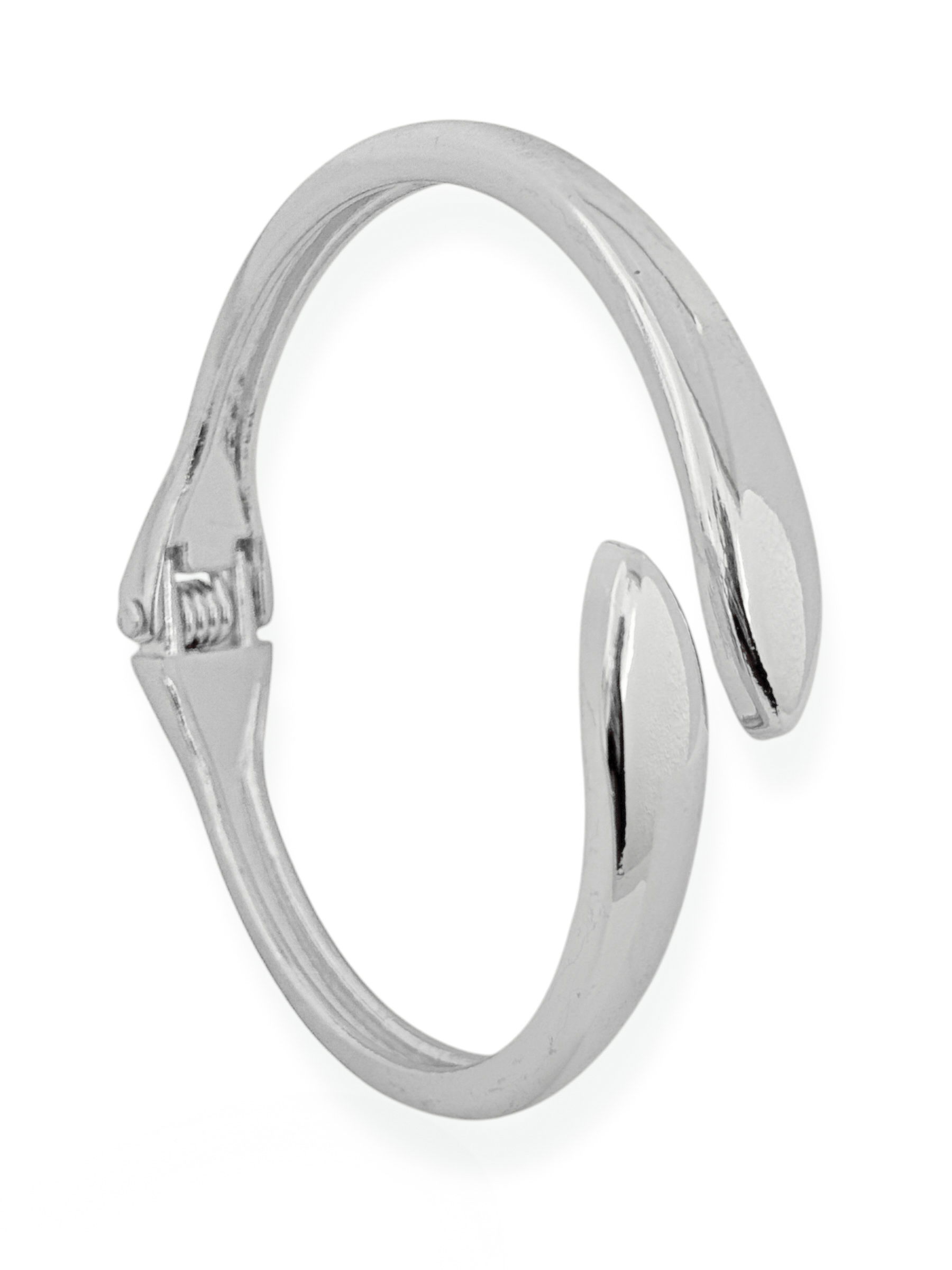 Bracelete Folheado a Ouro 18k e Prata Aço Inoxidável Liso