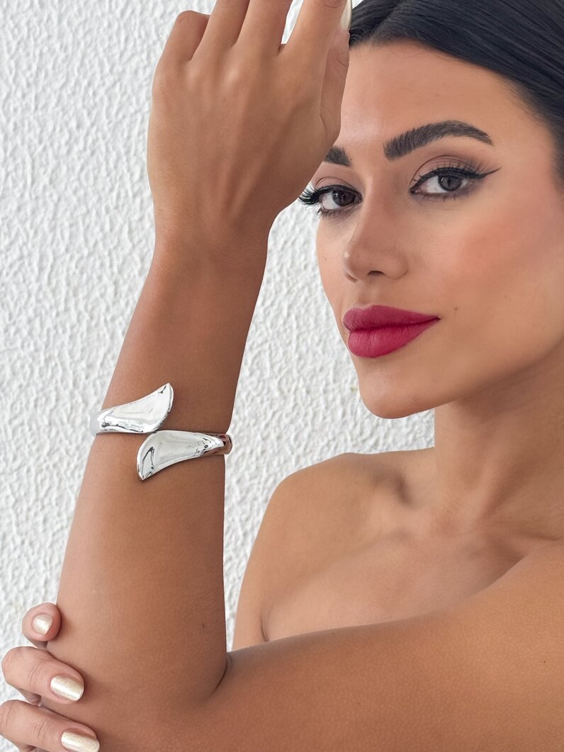 Bracelete Folheado a Ouro 18K e Prata Angélica