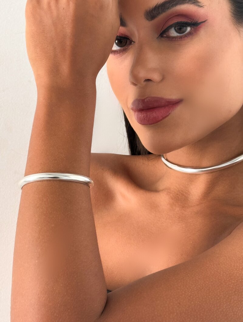 Bracelete Folheado a Ouro 18k e Prata Ariel