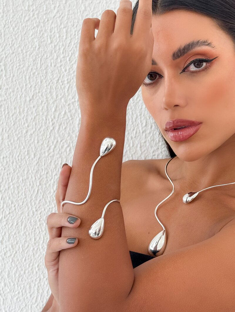 Bracelete Folheado a Ouro 18k e Prata Aro Agnes