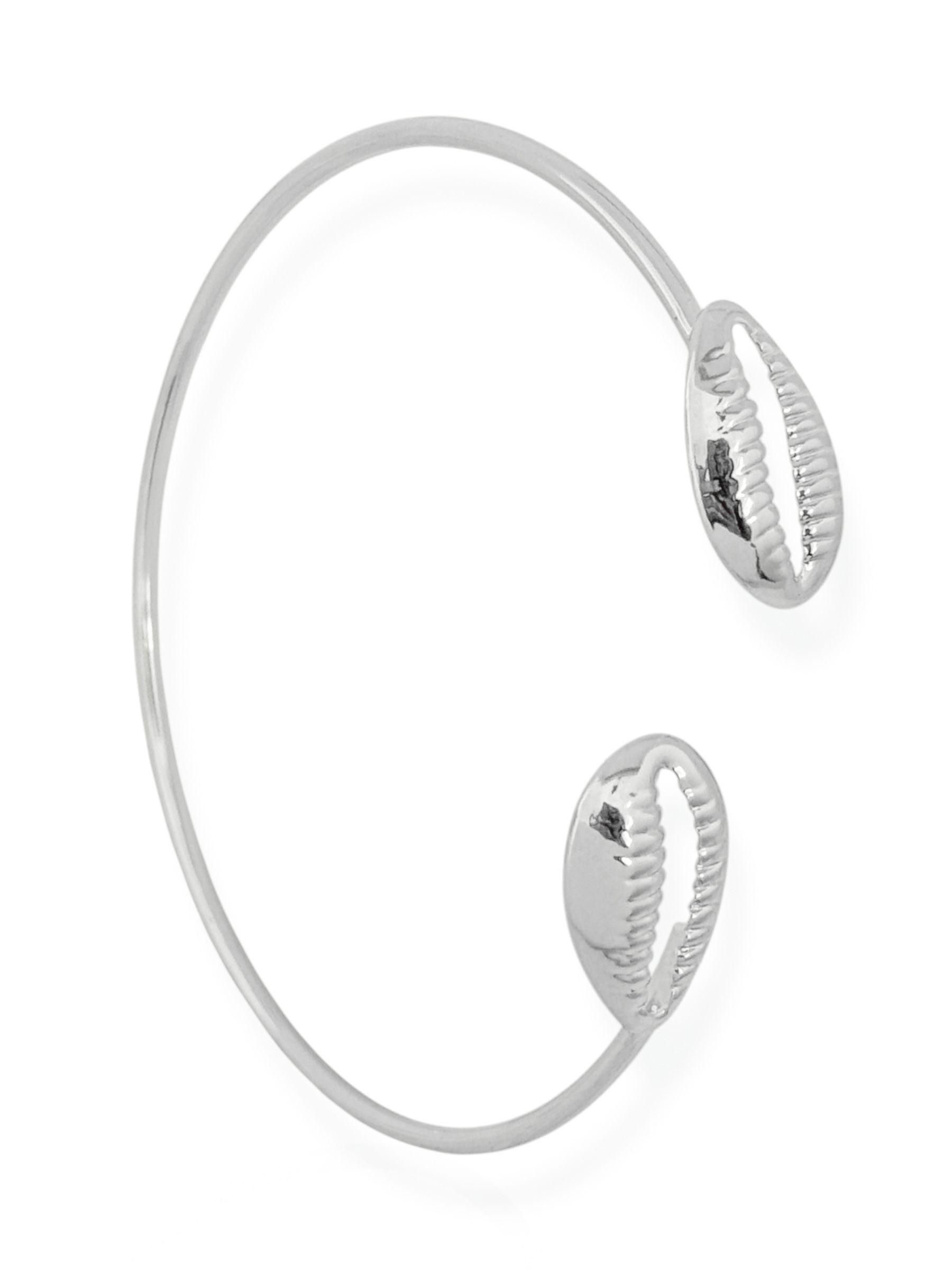 Bracelete Folheado a Prata Aro Com Buzios