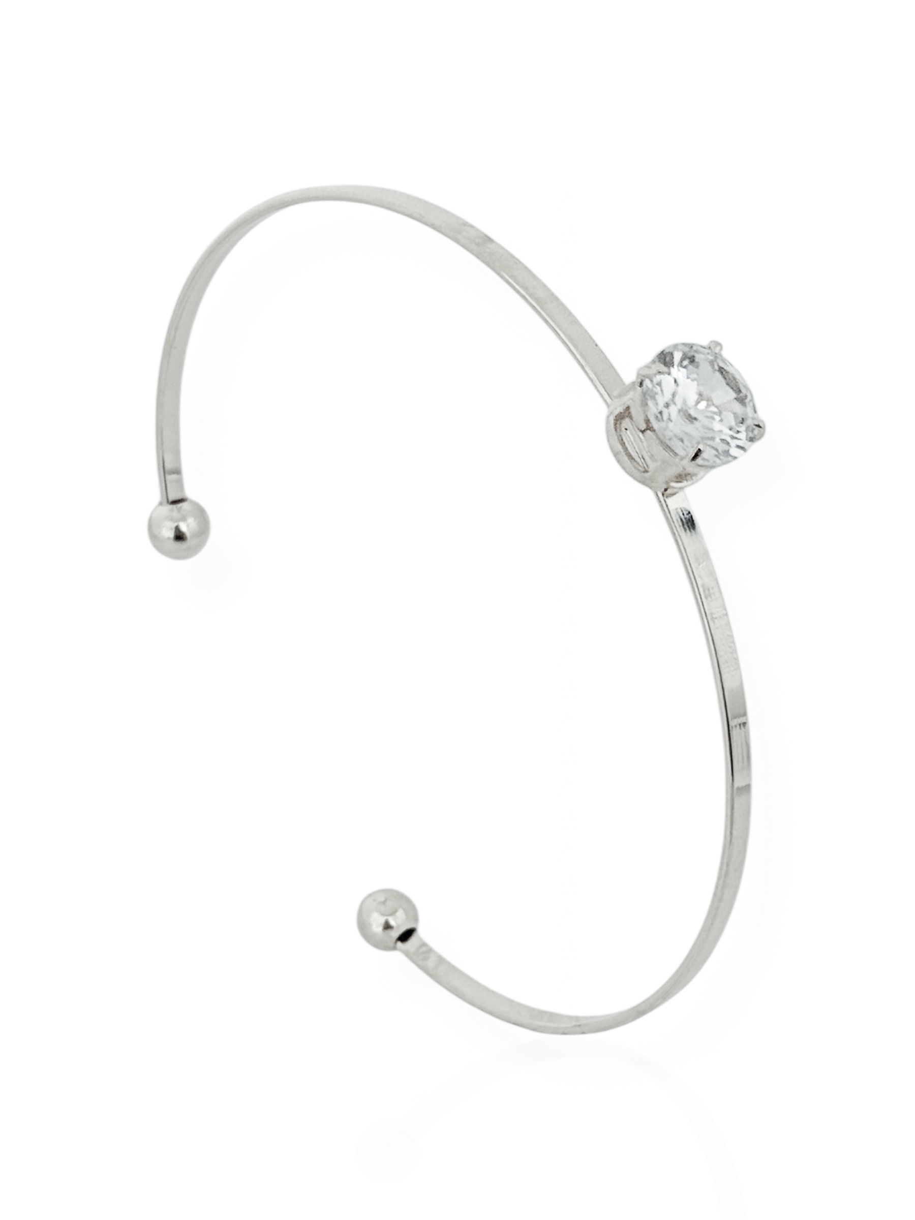 Bracelete Folheado a Ouro 18k e Prata Aro Com Ponto de Luz