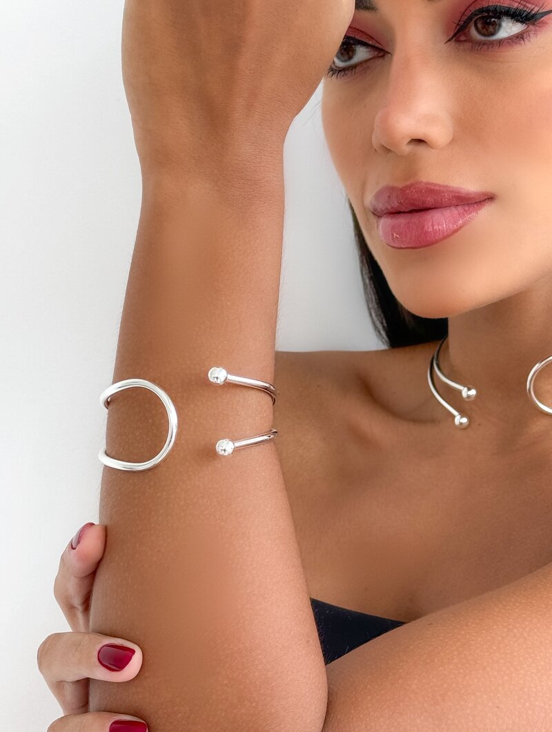 Bracelete Folheado a Ouro 18k e Prata Aro Cristina